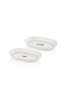 Hermia Juego de Platos DLY013 Blanco de 2 Piezas
